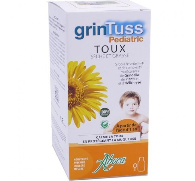 Детский сироп от кашля с медом Aboca grintuss 