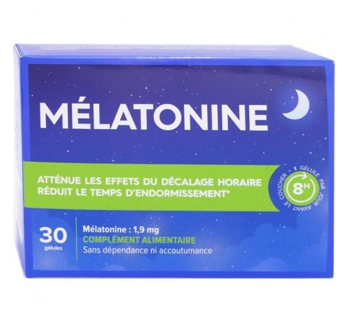 Таблетки от бессоницы Мелатонин Mélatonine PHARMASCIENCE 1,9 мг 30 капсул