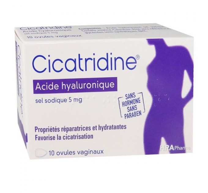 Увлажняющие вагинальные свечи CICATRIDINE 10 шт