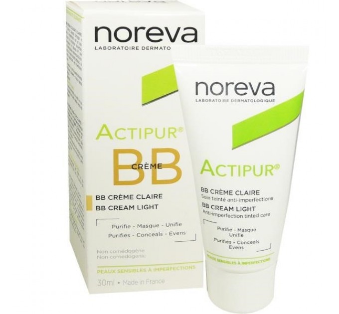 Матирующий ВВ крем против прыщей Actipur clear Noreva