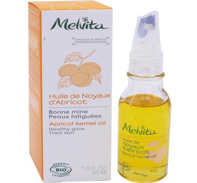 Масло косточек абрикоса Huile de Noyau Abricot MELVITA 50 мл  