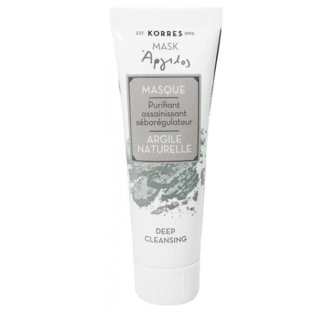 Очищающая маска с натуральной глиной Masque Purifiant KORRES 18 мл
