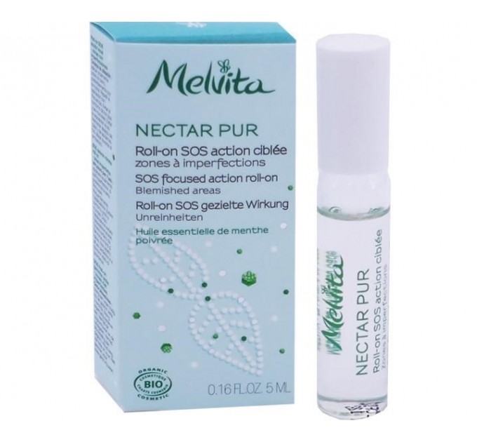 Роллер для проблемной кожи Nectar PUR Roll-on SOS Melvita 5 мл  