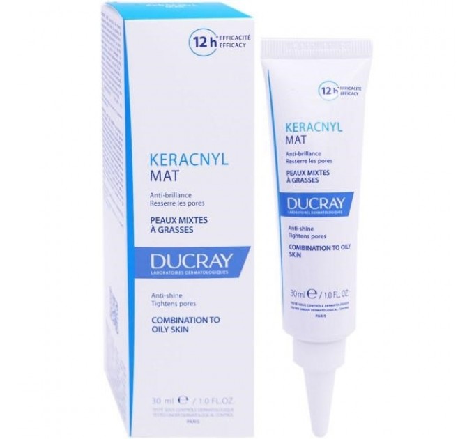 Крем матирующий против жирного блеска кожи Ducray Keracnyl Mat PX 30 мл