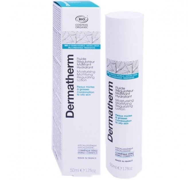 Матирующий увлажняющий флюид для жирной кожи Dermatherm Fluide Régulateur Matifiant 50 мл