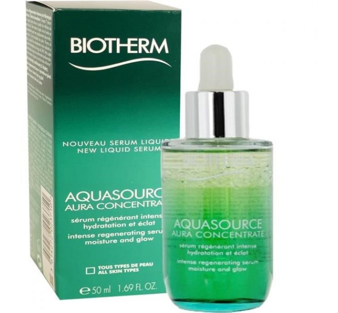Регенерирующая увлажняющая сыворотка Biotherm Aquasource Aura Concentrate 50 мл