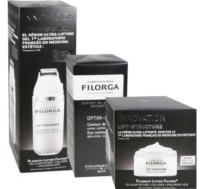 Набор Filorga Pack Innovation Creme Lift Structure дневной 50 мл + Lift Designer 30 мл + Optim-Eyes Eye Contour 15 мл