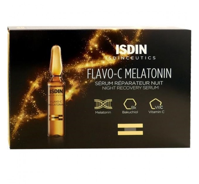 Ночная сыворотка с мелатонином Flavo C Melatonin ISDIN 10 флаконов по 2 мл