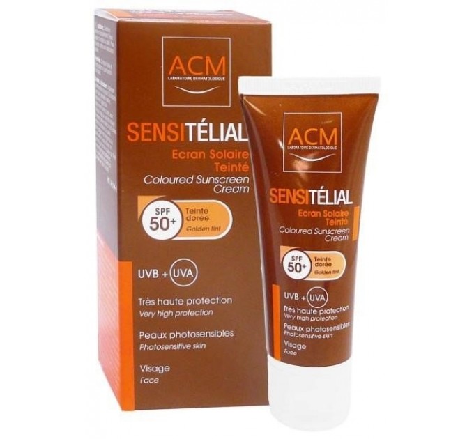 Тонирующий солнцезащитный крем для лица ACM Tint SPF50 + Sensitelial 
