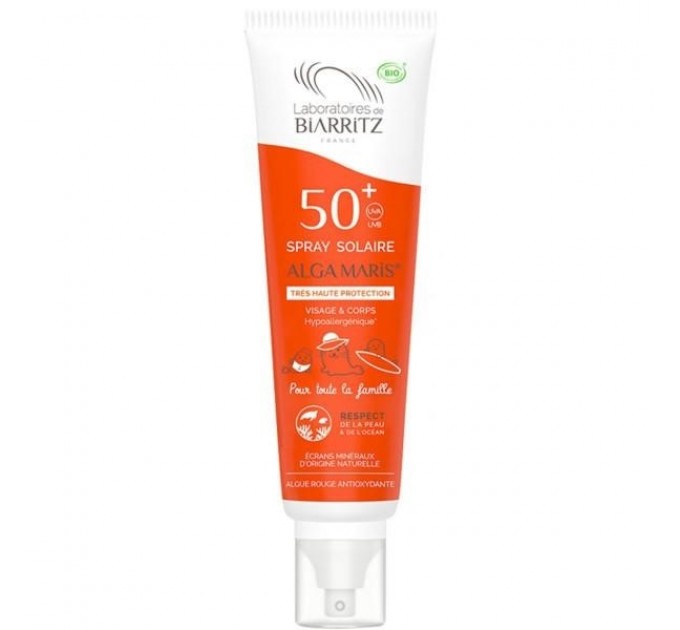 Солнцезащитный спрей spf50 + Biarritz Alga Maris 150 мл