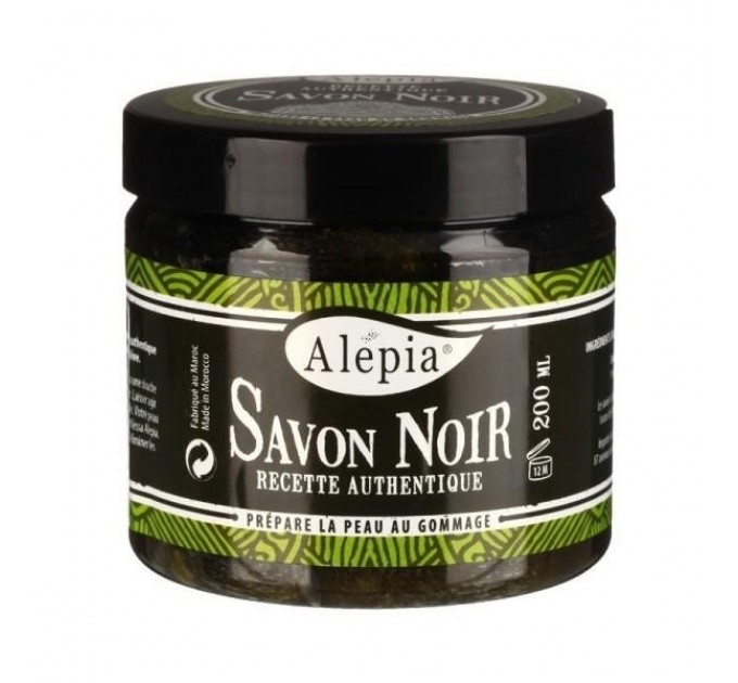 Отшелушивающее черное мыло Savon Noir Exfoliant ALEPIA 200 мл