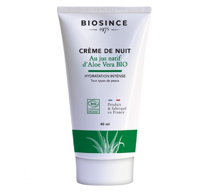 Ночной крем интенсивного увлажнения Biosince 1975 Crème de Nuit Aloe Vera Bio 40 мл