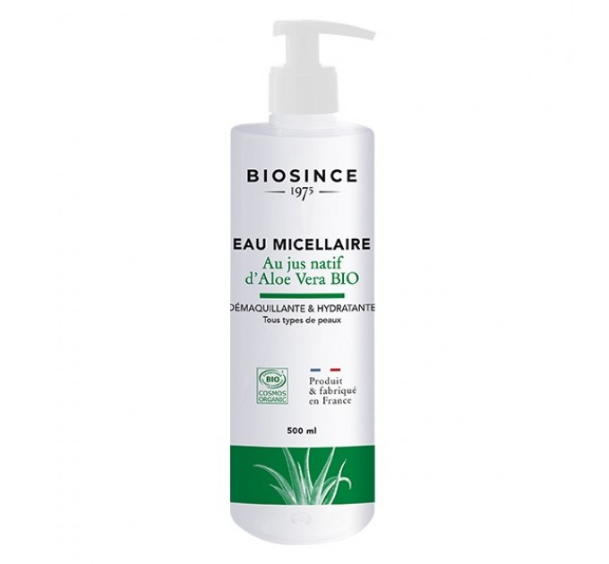 Мицеллярная вода с алое вера Biosince 1975 Eau Micellaire Jus d’Aloe Vera Bio 500 мл