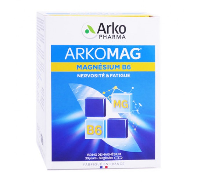 Магнезиум с витамином В6 Arkopharma Arkomag Magnésium B6 60 капсул
