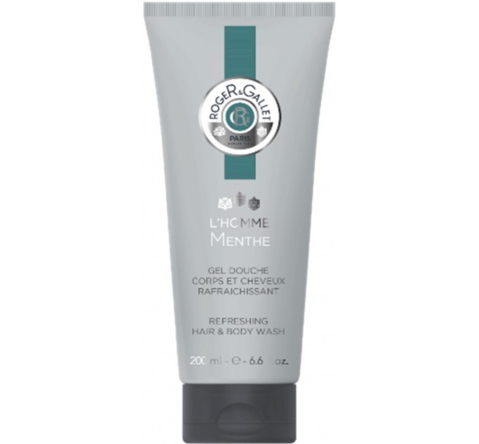 Гель для душа парфюмированный с мятой Roger & Gallet L'Homme Menthe 200 мл