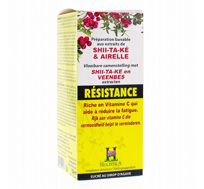Сироп для иммунитета с брусникой и шиитаки RESISTANCE HOLISTICA 