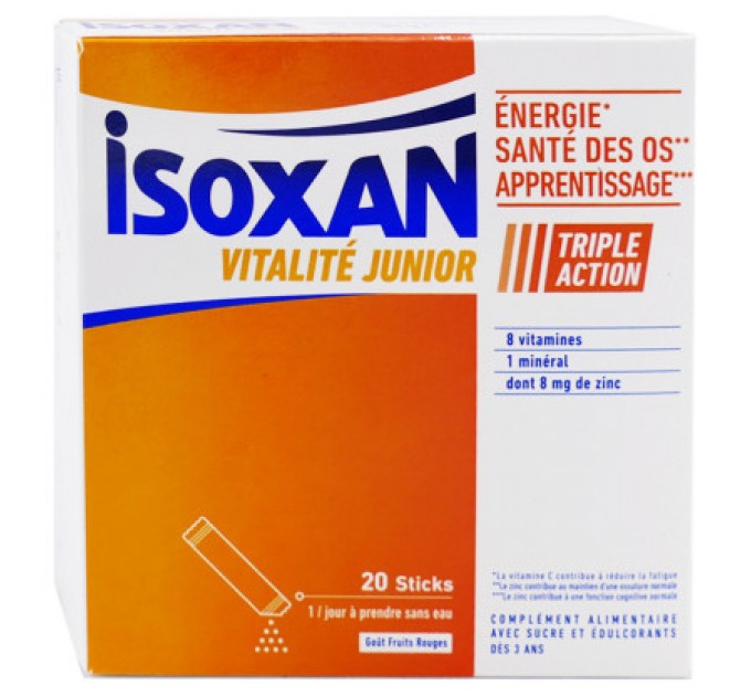 Витаминный комплекс 8 витаминов для подростков Isoxan Junior 20 стиков