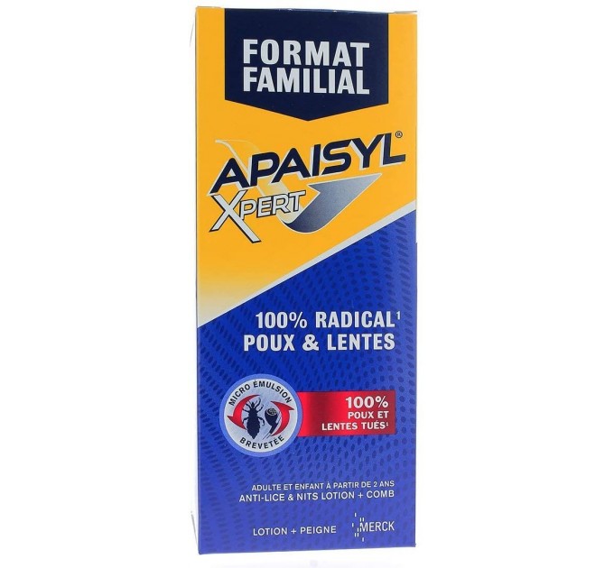 Лосьон для радикального лечения вшей Apaisyl Anti-poux Xpert Lotion 200 мл