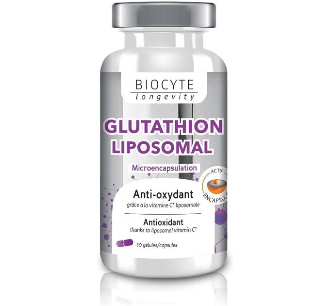 Липосомальный глутатион Glutathione Liposomal LONGEVITY BIOCYTE 30 капсул