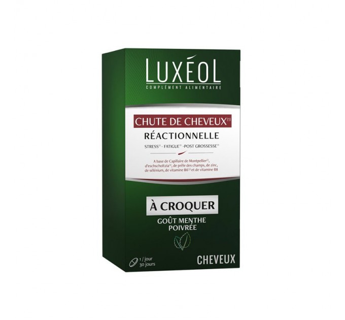 Витамины против реактивного выпадения волос LUXEOL Chute de Cheveux Réactionnelle 30 таблеток