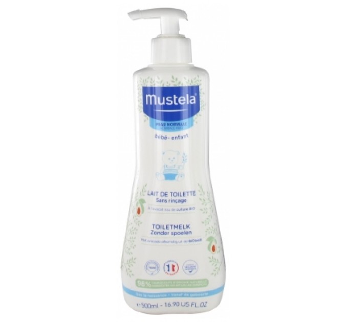 Очищающее молочко для новорожденных Mustela Lait de Toilette Sans Rinçage 500 мл