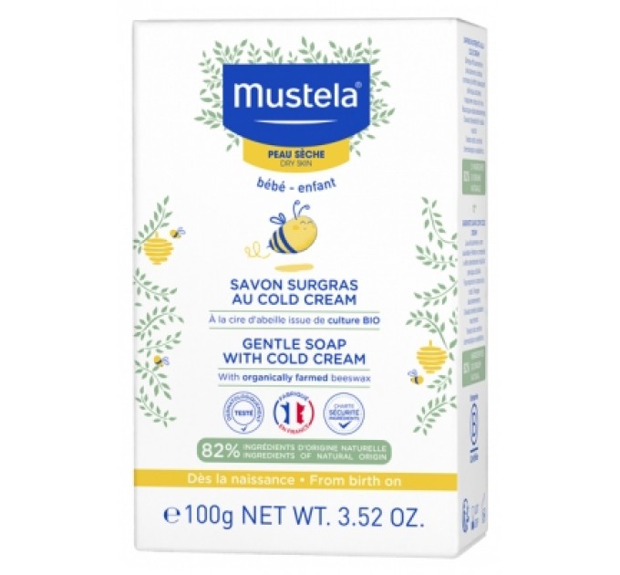 Мыло для младенцев MUSTELA SAVON SURGRAS COLD CREAM 100 г