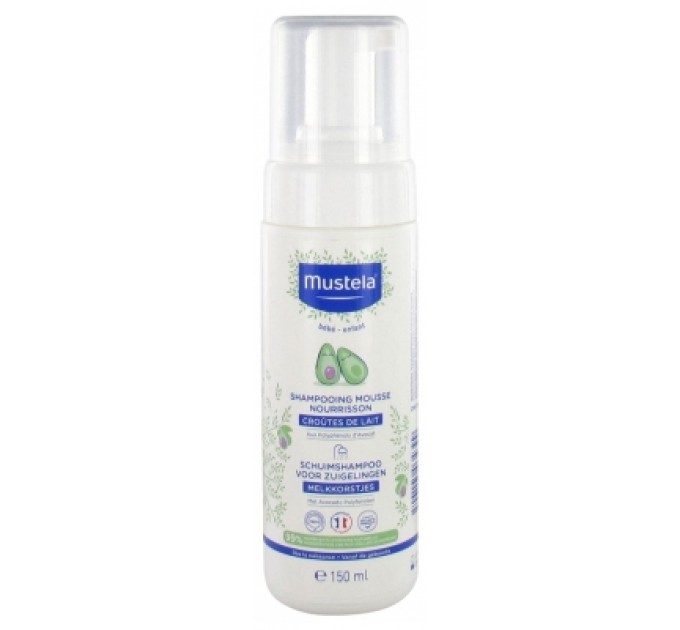 Шампунь-мусс от корочек на голове Mustela Shampoing Mousse Nourrisson 150 мл