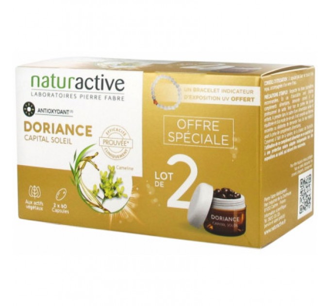 Капсулы автозагара Naturactive Solar Doriance 2x30 капсул  