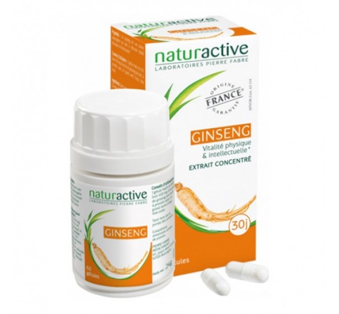 Капсулы женьшень для тонуса Naturactive Ginseng 60 капсул