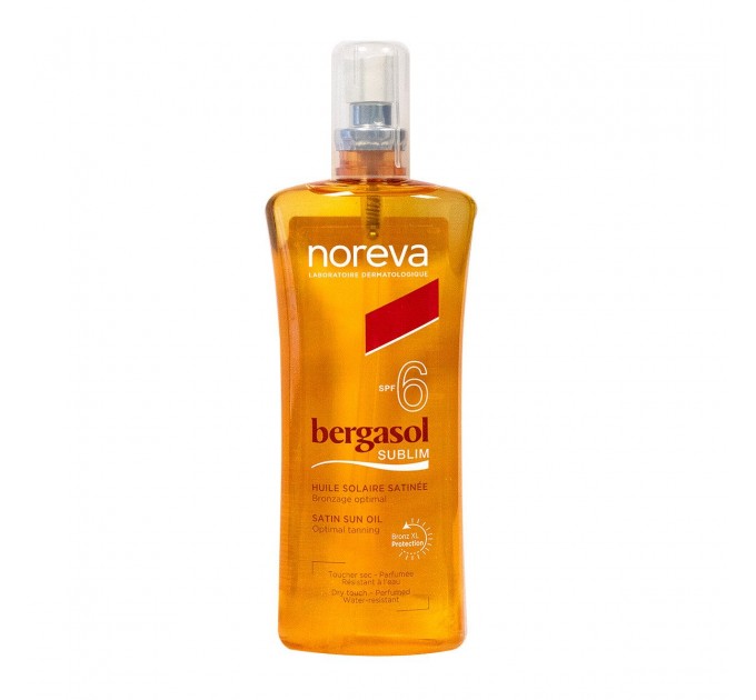 Сухое масло для тела Bergasol Sublim Satin Sun Oil SPF6 125 мл  