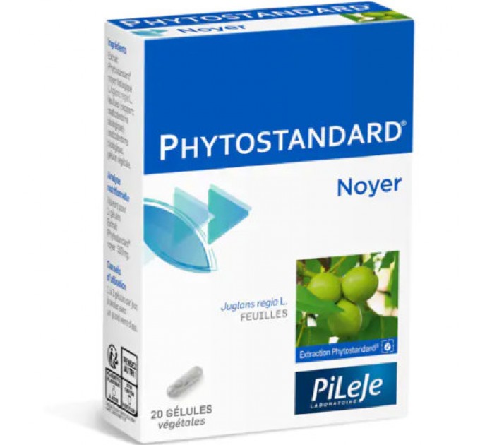 Экстракт грецкого ореха Noyer PHYTOSTANDARD PILEJE 20 капсул