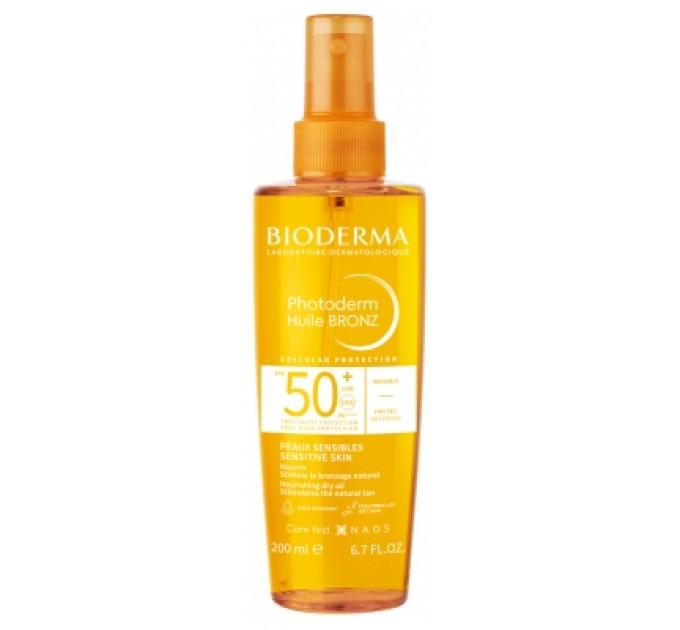 Масло для загара Bioderma Photoderm Huile Bronz SPF50+ 200 мл