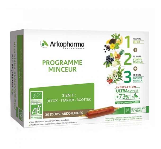 Программа похудения Arkopharma Detox-starter-Booster 30 дней