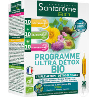 Детокс с дренажным эффектом Santarome Bio Ultra Detox Program 30 флаконов по 10 мл