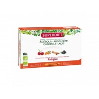 Витаминный комплекс для восполнения энергии Quatuor Acerola Tonique Bio SUPERDIET 20 ампул