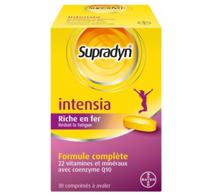 Витамины от усталости Supradyn Intensia Riche en fer 30 таблеток 
