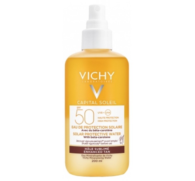 Солнцезащитная увлажняющая вода Vichy Capital Soleil Sun Protection Water Sublimated Tan SPF50 200 мл