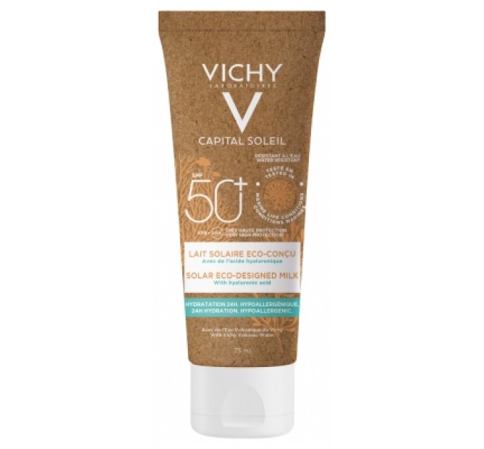 Солнцезащитное молочко Vichy Capital Soleil Lait Solaire Éco-Conçu SPF50+ 75 мл